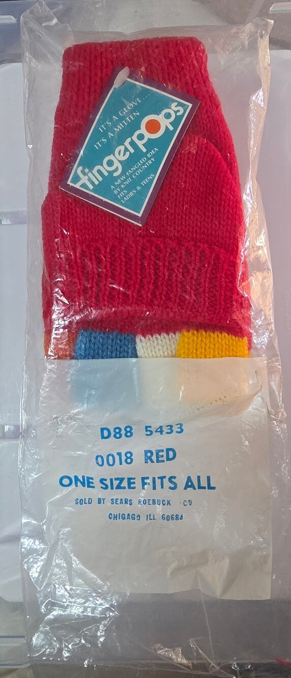 Sears deadstock fingerpop mittens *1978*
